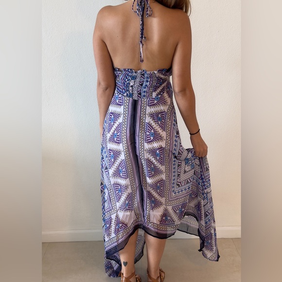 Long Bohemian Dress- beach coverup - Picture 3 of 6
